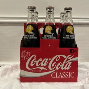 1990 Georgia Tech NCAA Football Championship Commemorative Coca Cola Six Pack